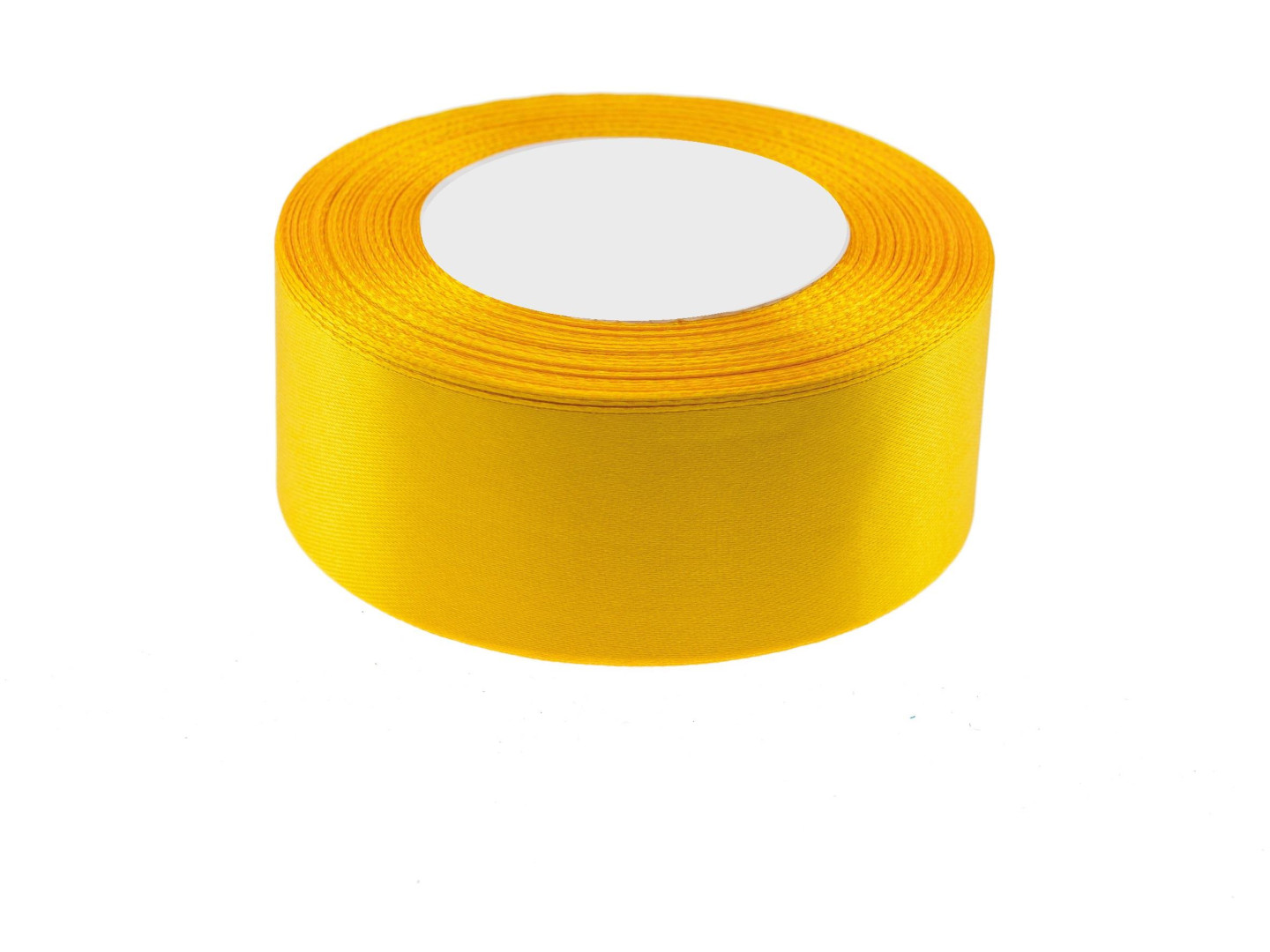 Wstążka satynowa 50mmx32m żółta WS50-16 Brewis